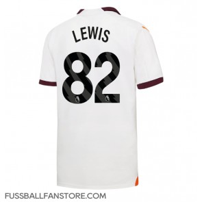 Manchester City Rico Lewis #82 Replik Auswärtstrikot 2023-24 Kurzarm